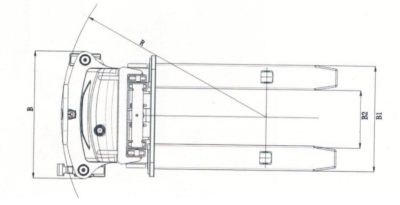 1000/1500/2000 кг Шагающий полуэлектрический штабелер с ручным насосом